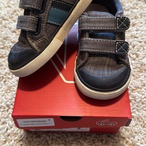 See Kai Run Charcoal and Teal Kids Sneakers